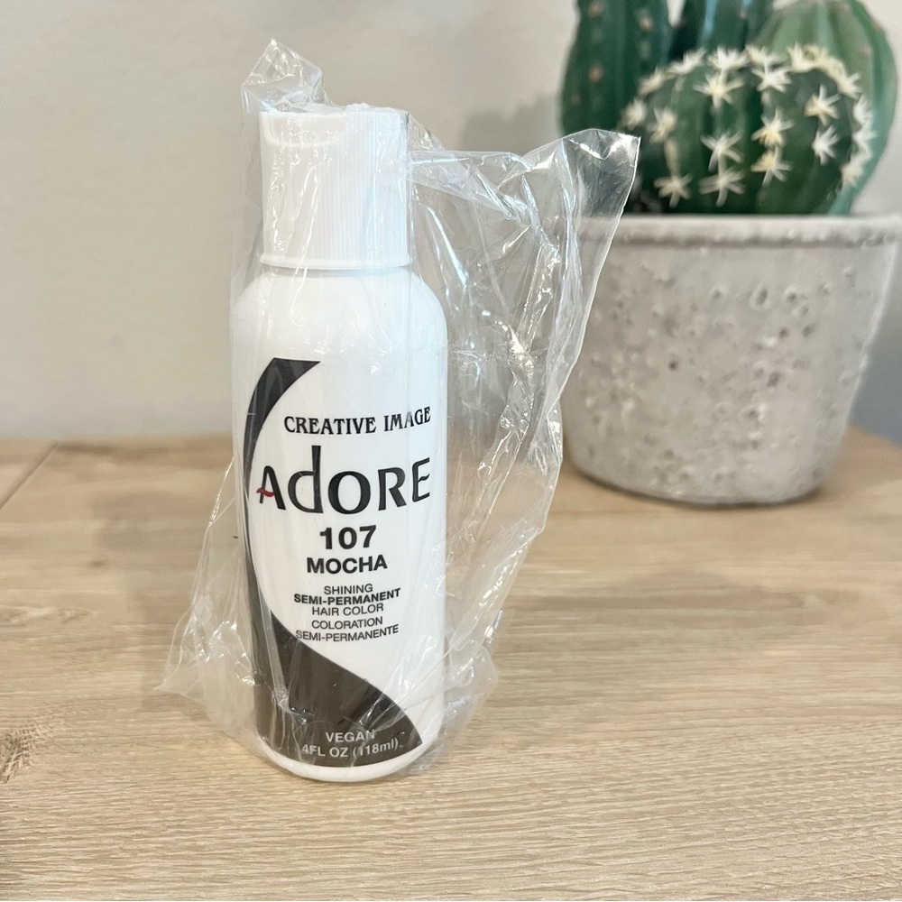 Adore 107 Mocha Semi-Permanent Hair Color Vegan 4oz No Ammonia NEW